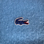 70s Lacoste By Izod Cardigan "Spool Tag" Made In USA Hellblau L-XL