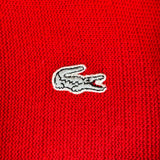 80s Lacoste Cardigan Rot XL-XXL