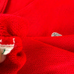 80s Lacoste Cardigan Rot XL-XXL