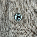 70s Lacoste By Izod Cardigan Blue "Spool Tag" Made In USA Hellbraun L