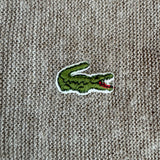 70s Lacoste By Izod Cardigan Blue "Spool Tag" Made In USA Hellbraun L