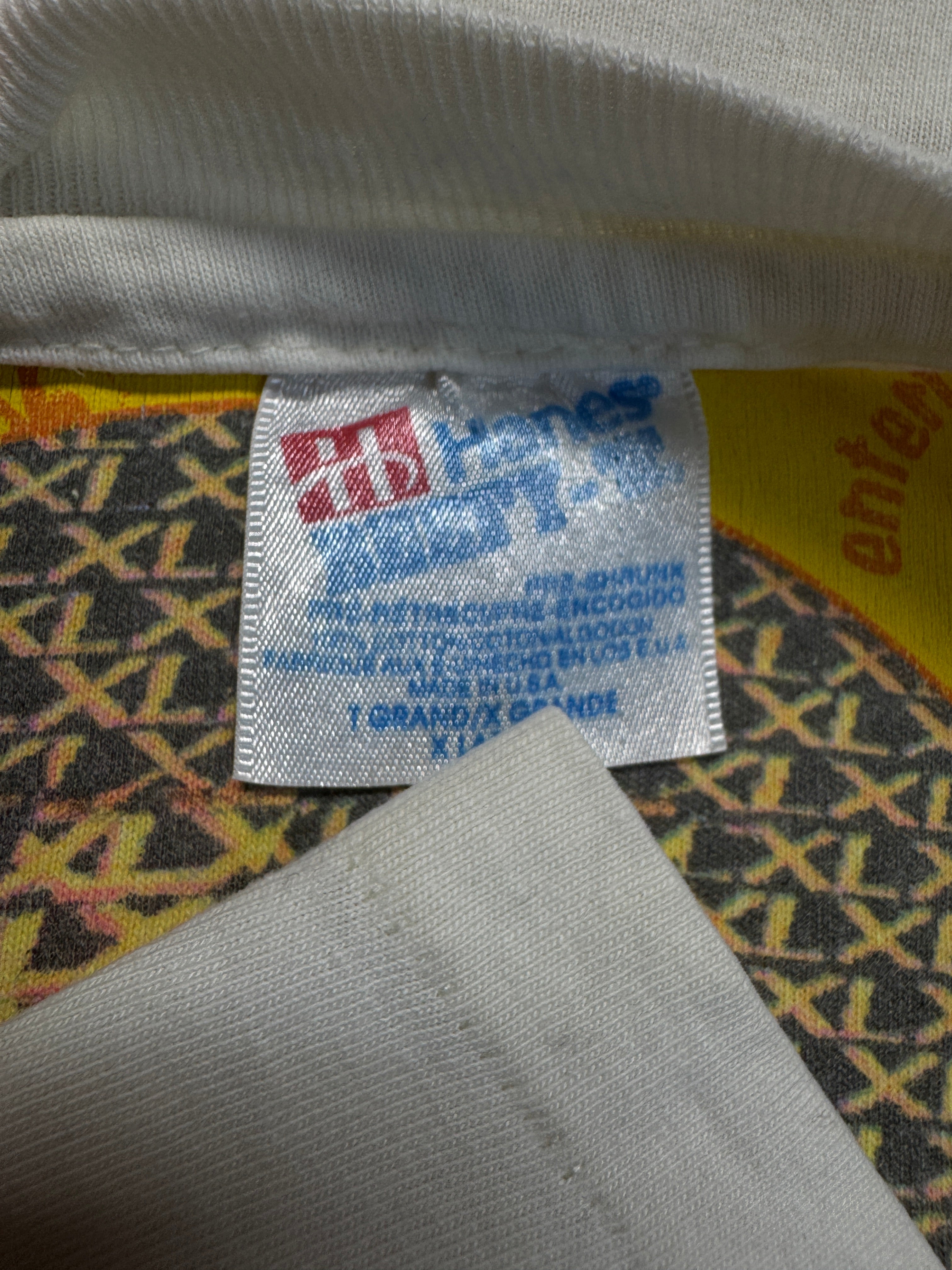 90s Hanes XLent Austin American Statesman Shirt Single Stitch Made In USA Weiß