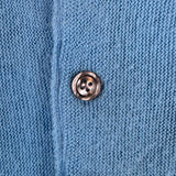 70s Lacoste By Izod Cardigan Union Made In USA Hellblau M-L