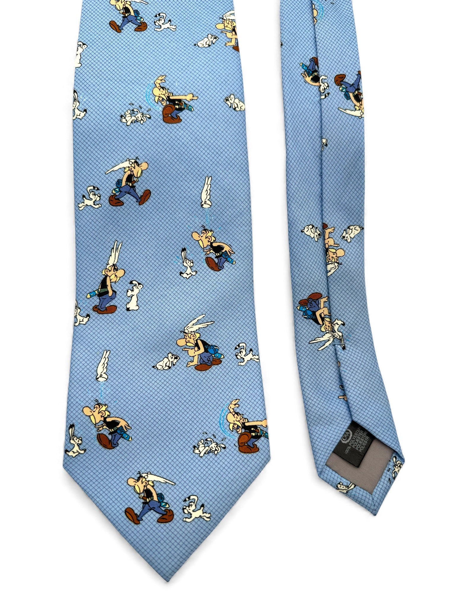 1996 C&A Krawatte Asterix & Idefix By Coscinny-Uderto Blau