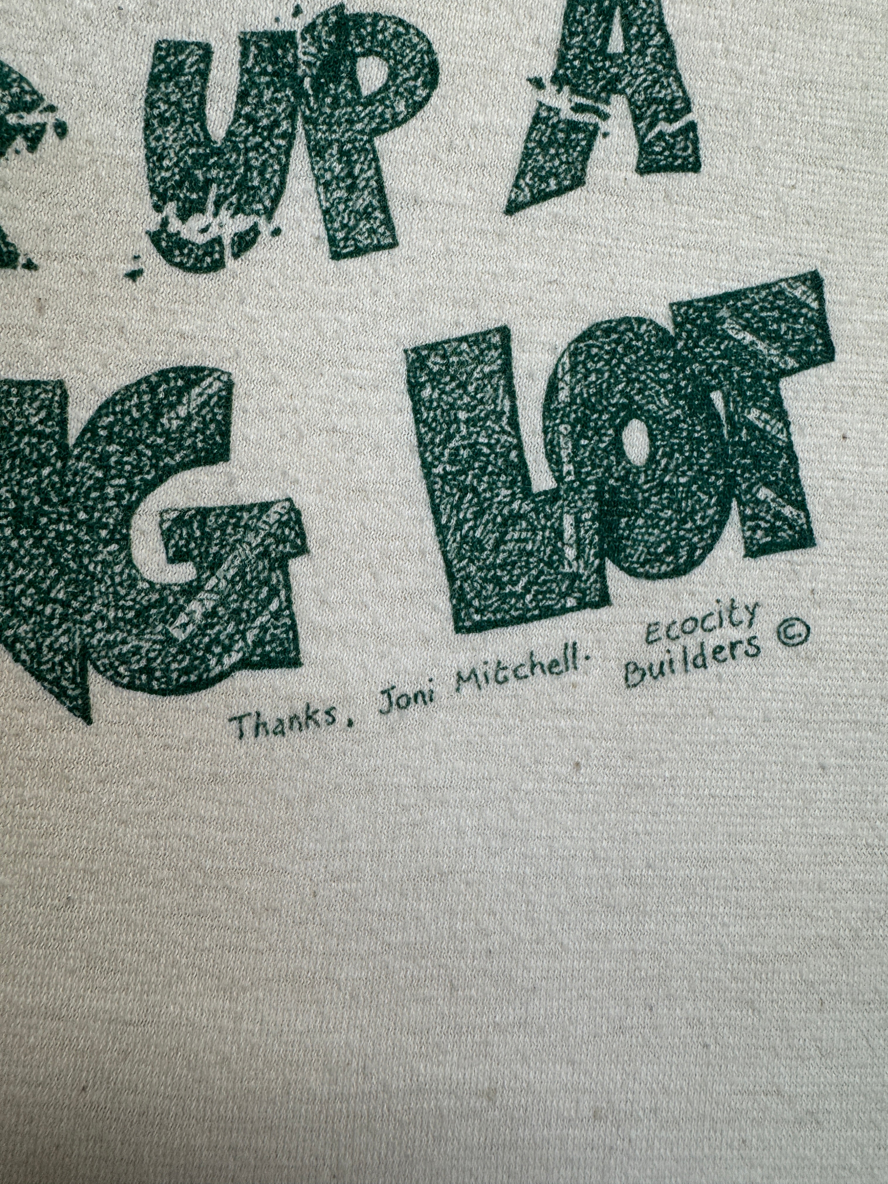 90s Alliance For A Paving Moratorium Campaign T-Shirt "Save Paradise ..." Single Stitch Weiß