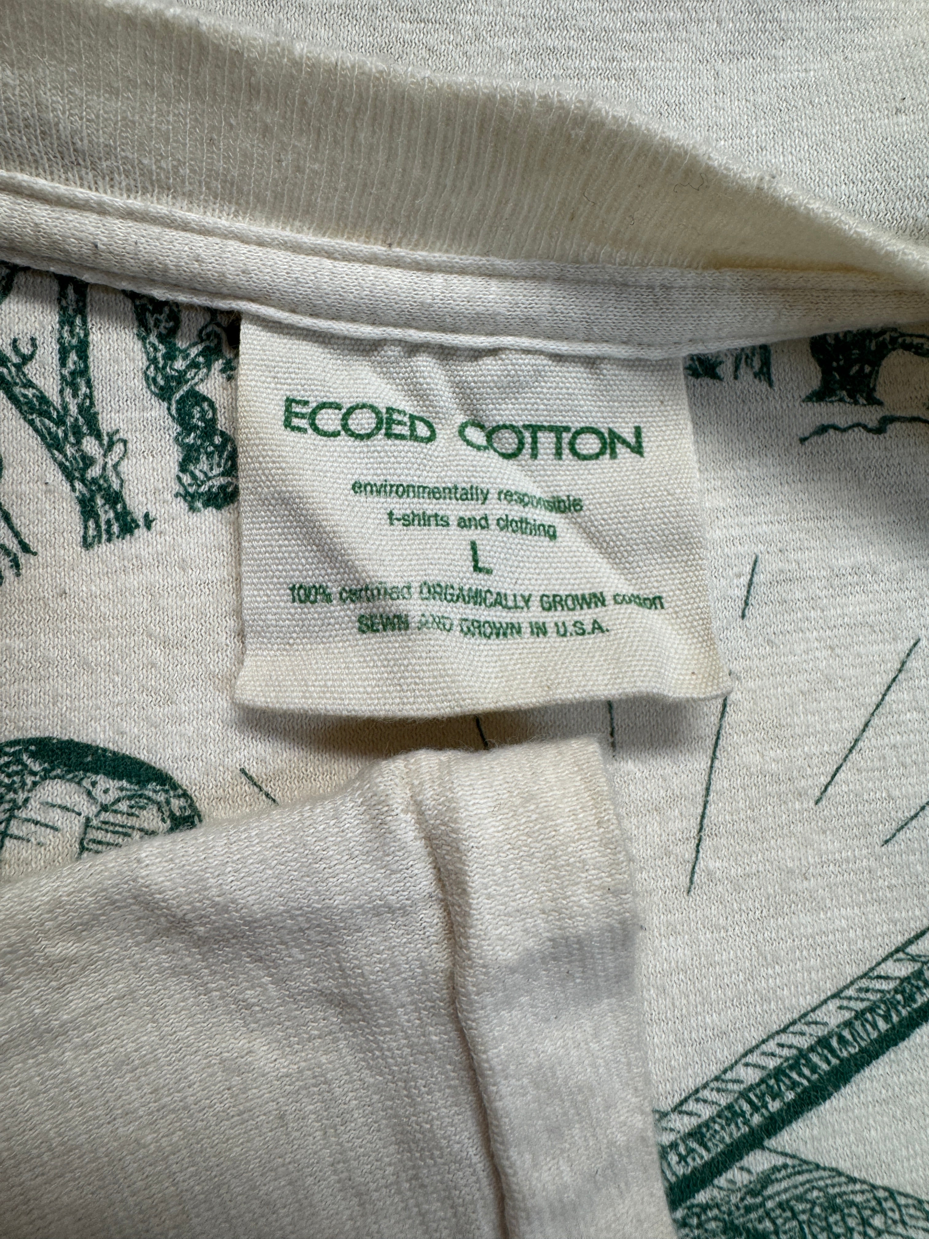 90s Alliance For A Paving Moratorium Campaign T-Shirt "Save Paradise ..." Single Stitch Weiß