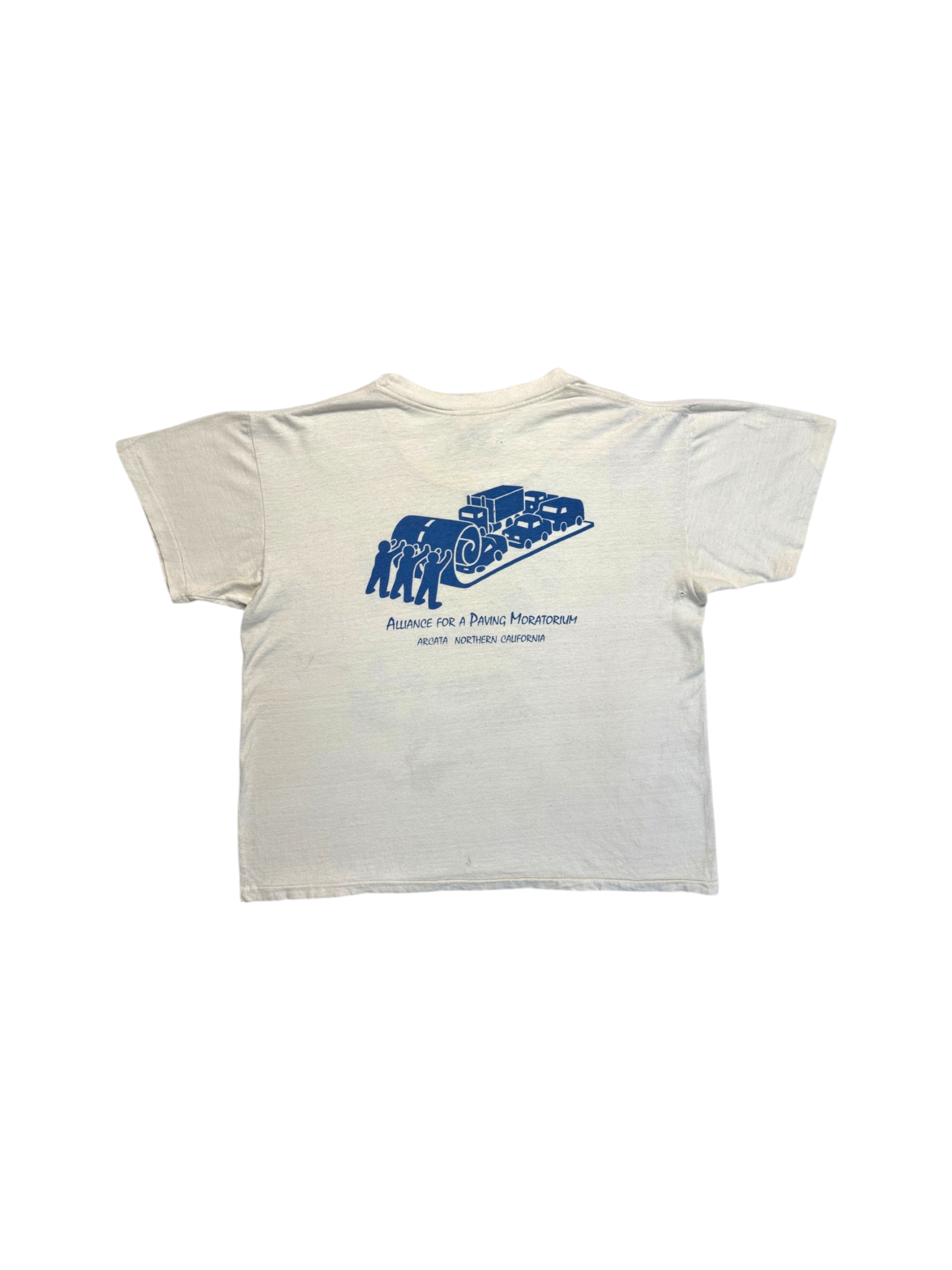 90s Alliance For A Paving Moratorium Campaign T-Shirt "Save Paradise ..." Single Stitch Weiß
