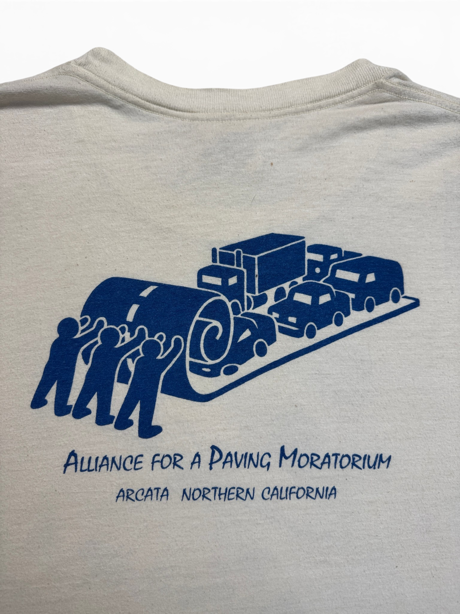 90s Alliance For A Paving Moratorium Campaign T-Shirt "Save Paradise ..." Single Stitch Weiß