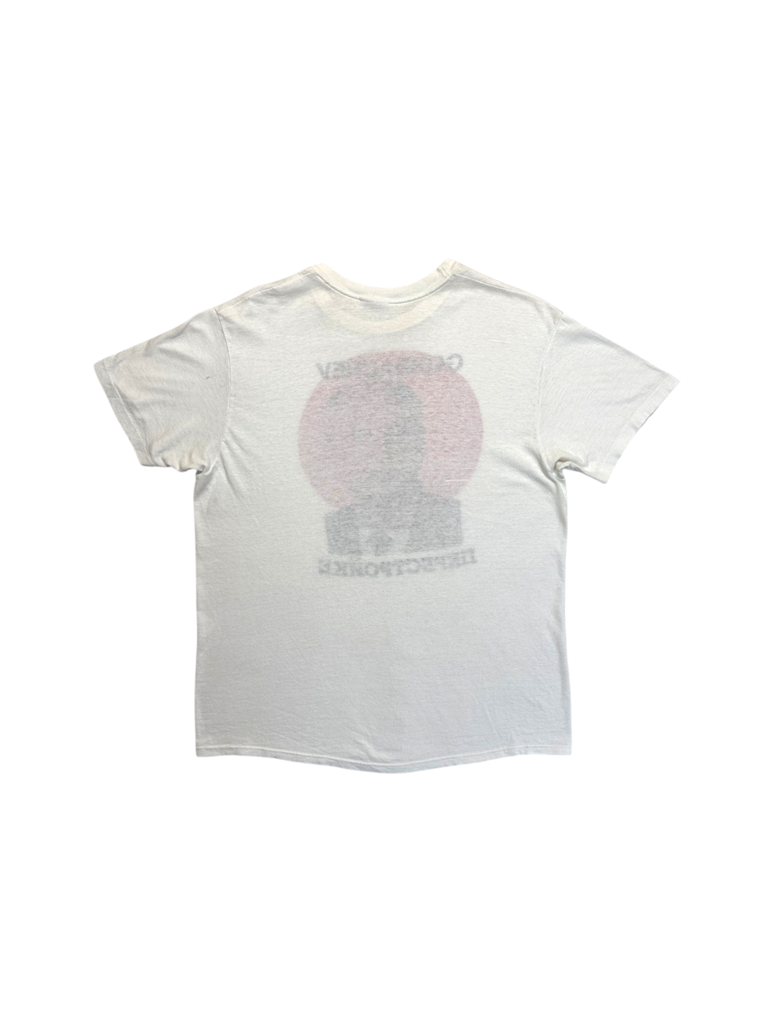 80s Gorbachev Perestroika Shirt Single Stitch Weiß