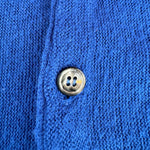 80s Lacoste Club Cardigan Made In USA Blau XL