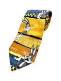 1998 Warner Bros. Krawatte Looney Tunes Bugs Bunny Blau Gelb