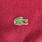 1991 Lacoste By Izod Cardigan Made In USA Dunkelrot M