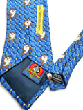 1998 Warner Bros. Krawatte Looney Tunes Taz Seide Made In Italy Blau