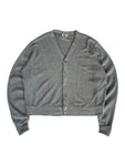 80s Lacoste By Izod Cardigan Made In USA Grau L