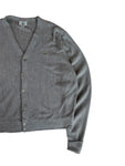 80s Lacoste By Izod Cardigan Made In USA Grau L