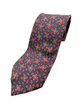 Chanel Krawatte Paisley Seide Made In Italy Blau Rot