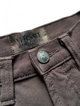 Vintage Versace Jeans Couture Stoffhose Damen Made In Italy Braun XS-S
