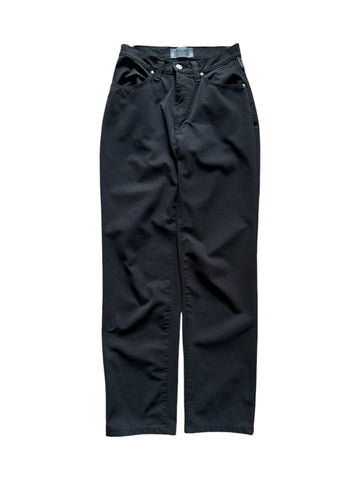 Vintage Versace Jeans Couture Stoffhose Damen Made In Italy Schwarz XS-S