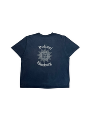 90s Polizei Hamburg Shirt Dunkelblau
