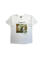1992 History Shirt Colombo Genova Expo Single Stitch Weiß