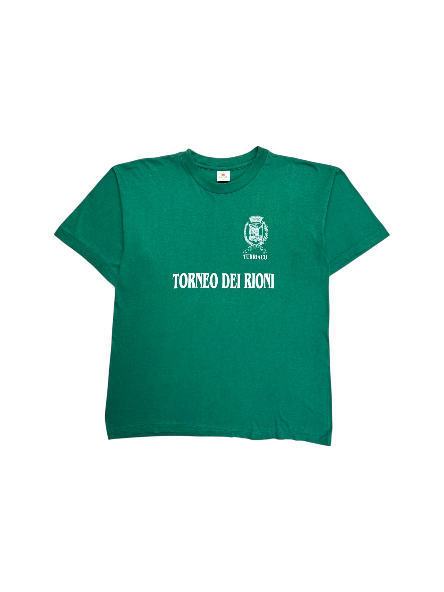 90s Shirt "Torneo dei Rioni" Single Stitch Grün