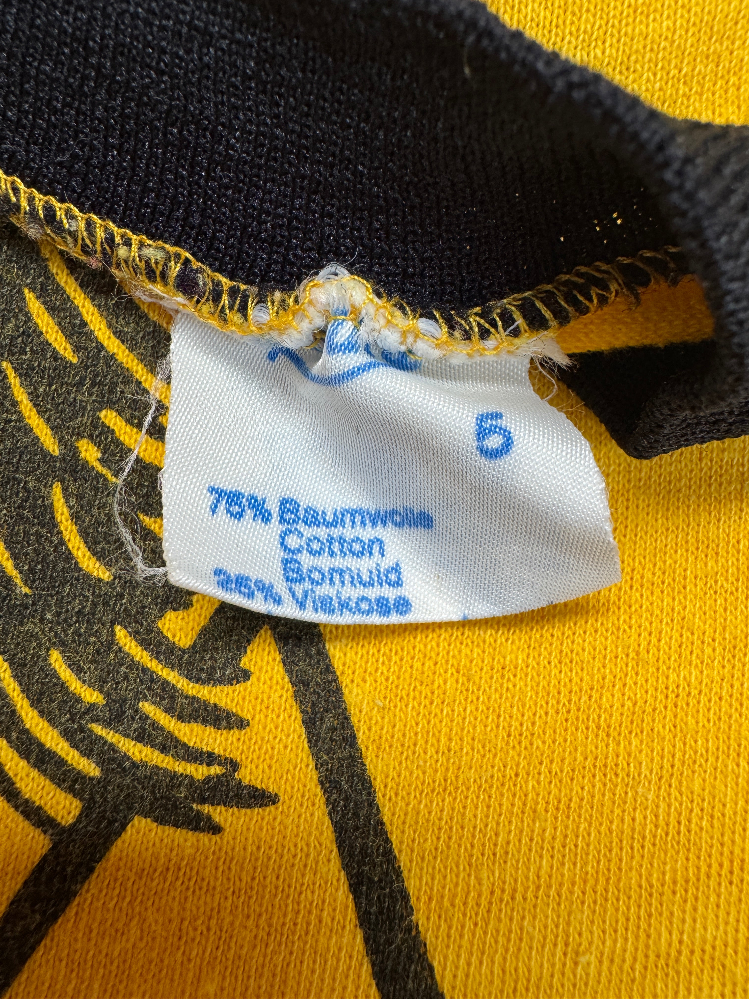 1987 DDR Ringer Shirt „Erzgebirgsexpedition 1927-1987 Dresden-Aue“ Gelb