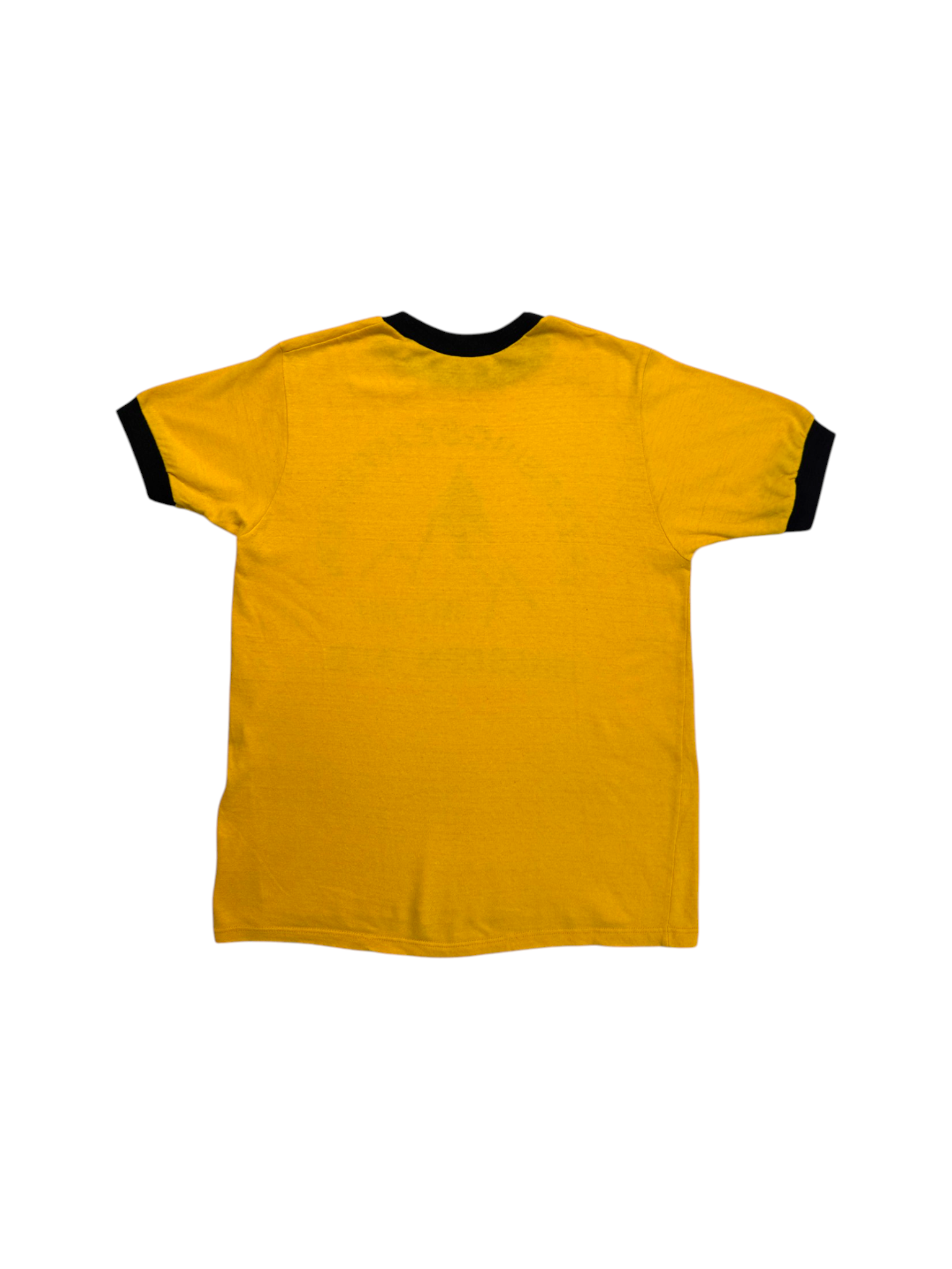 1987 DDR Ringer Shirt „Erzgebirgsexpedition 1927-1987 Dresden-Aue“ Gelb