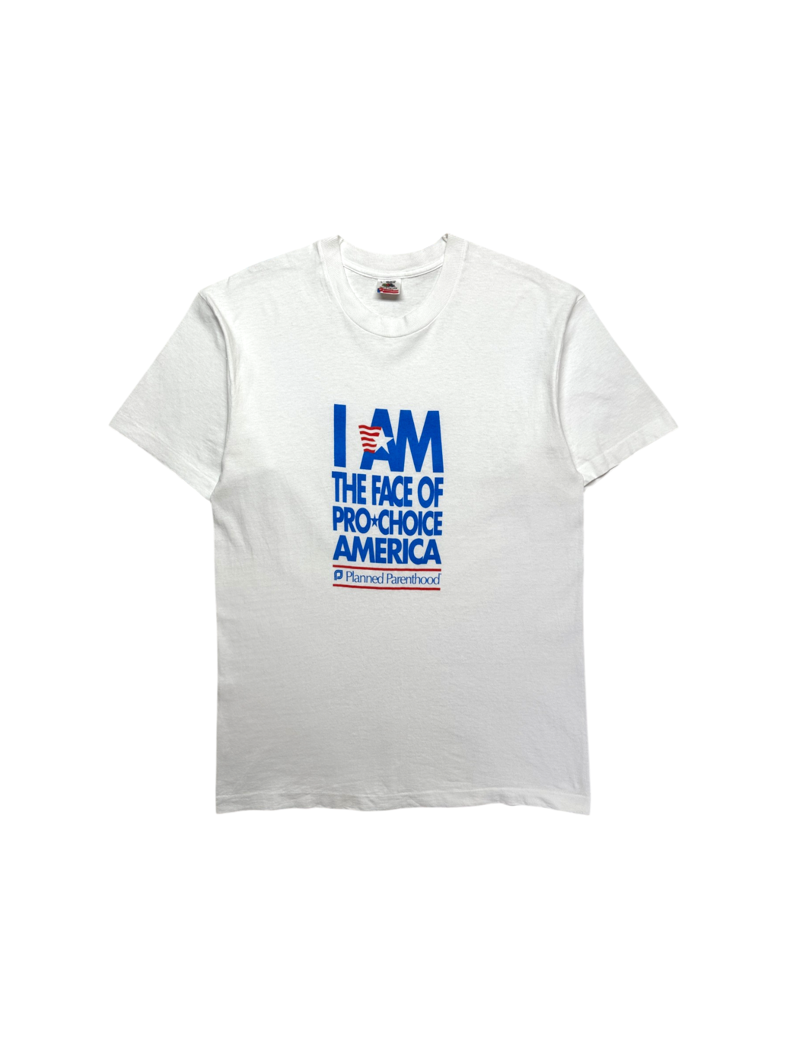 90s Fruit Of The Loom Shirt Planned Parenthood Pro Choice America Made In USA Single Stitch Weiß
