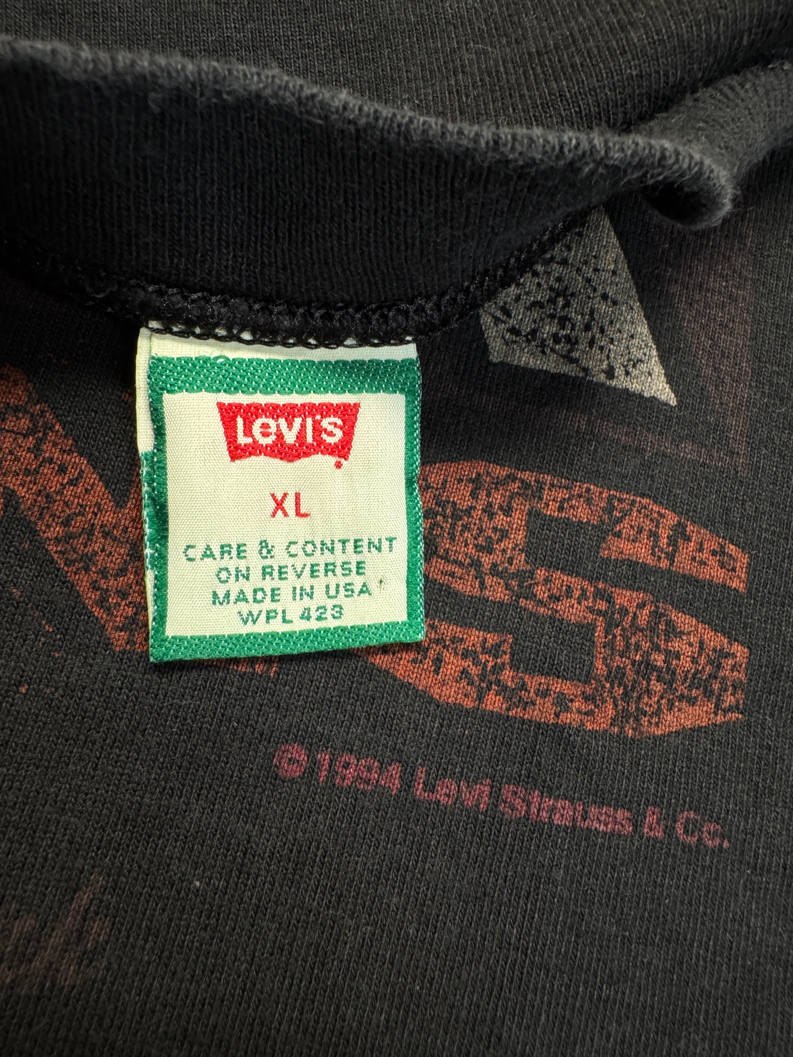 1994 Levis Shirt 501xx Jeans Made In USA Schwarz