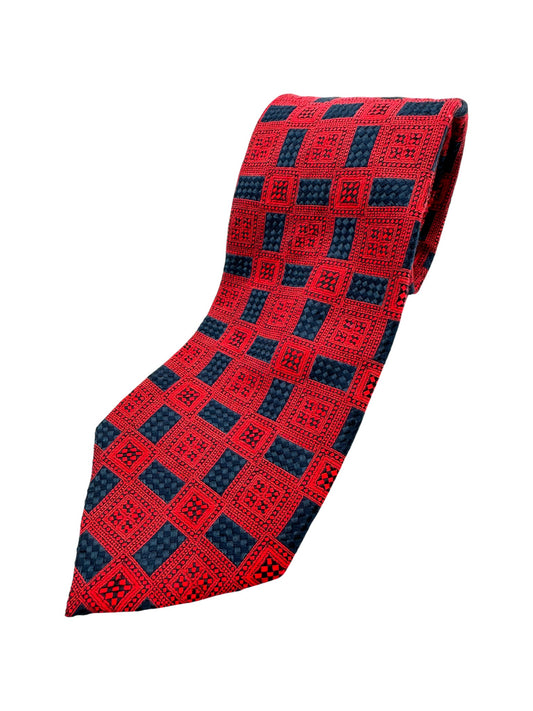 90s Ermenegildo Zegna Krawatte Seide Made In Italy Rot