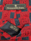 90s Ermenegildo Zegna Krawatte Seide Made In Italy Rot