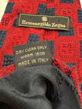 90s Ermenegildo Zegna Krawatte Seide Made In Italy Rot