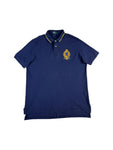 Ralph Lauren Poloshirt Custom Fit Crest Logo Schottland Wappen Dunkelblau XXL