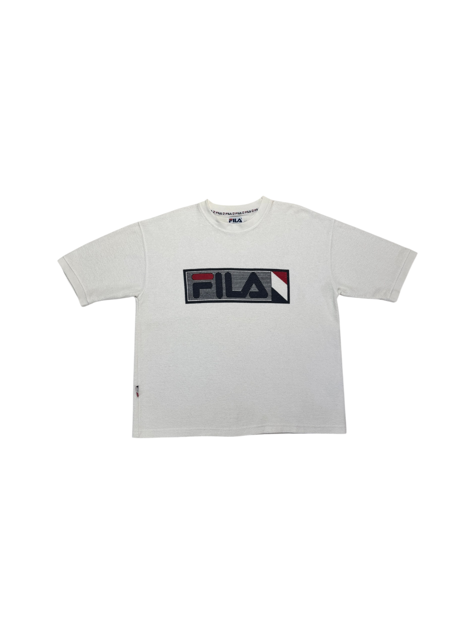 90s Fila Frottee Shirt Made In Portugal Weiß