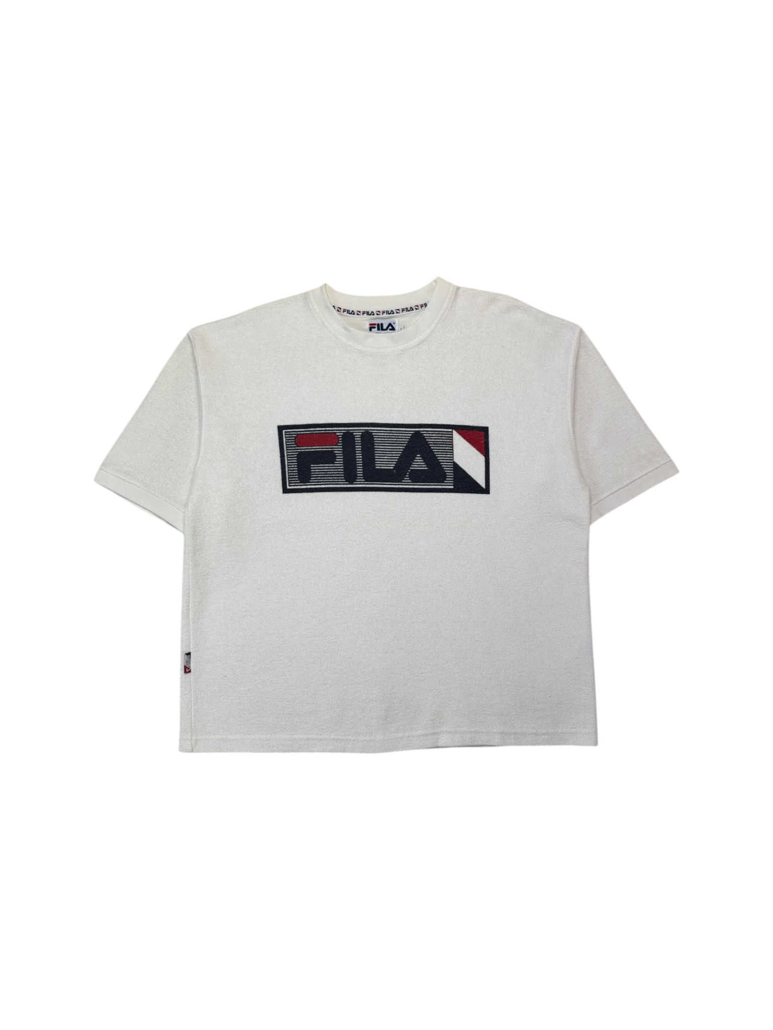 90s Fila Frottee Shirt Made In Portugal Weiß