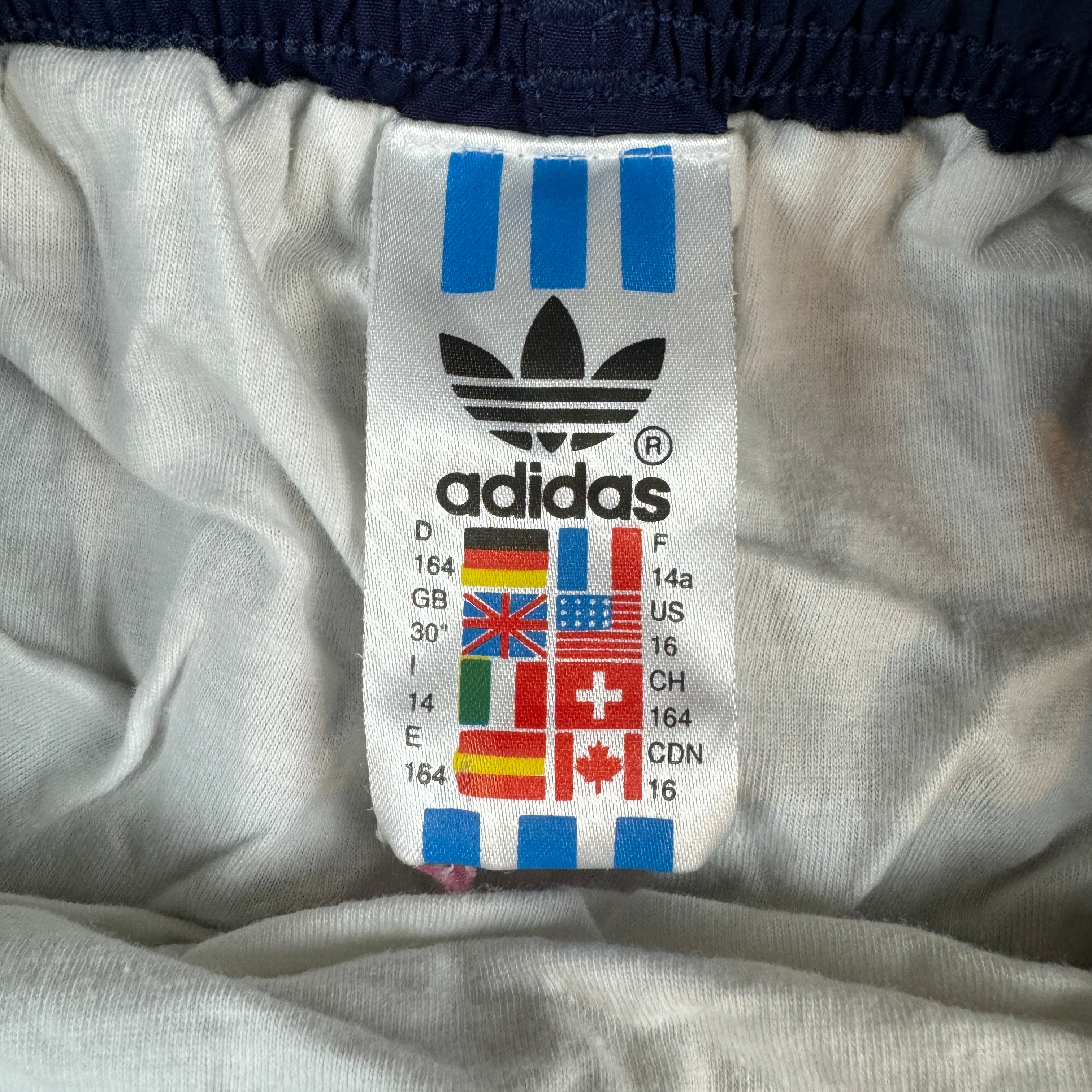 Vintage Adidas Shorts Early 90s Basic Trefoil Navy 164 (Kids)