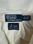 Ralph Lauren Polo Shirt Custom Fit 2008 Beijing Olympic USA Weiß L