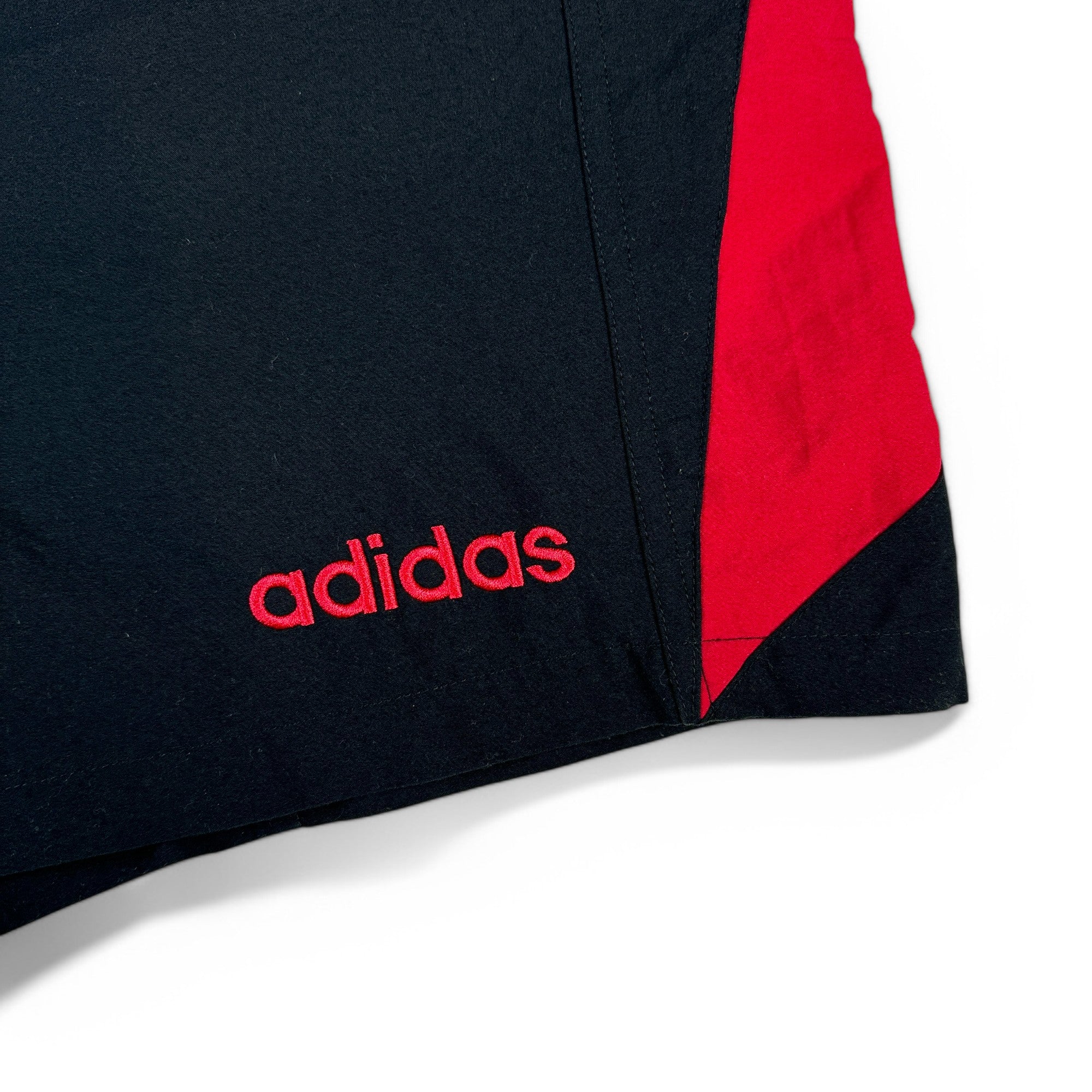 Vintage Adidas Shorts 90s Schwarz Rot (D7) L