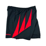 Vintage Adidas Shorts 90s Schwarz Rot (D7) L