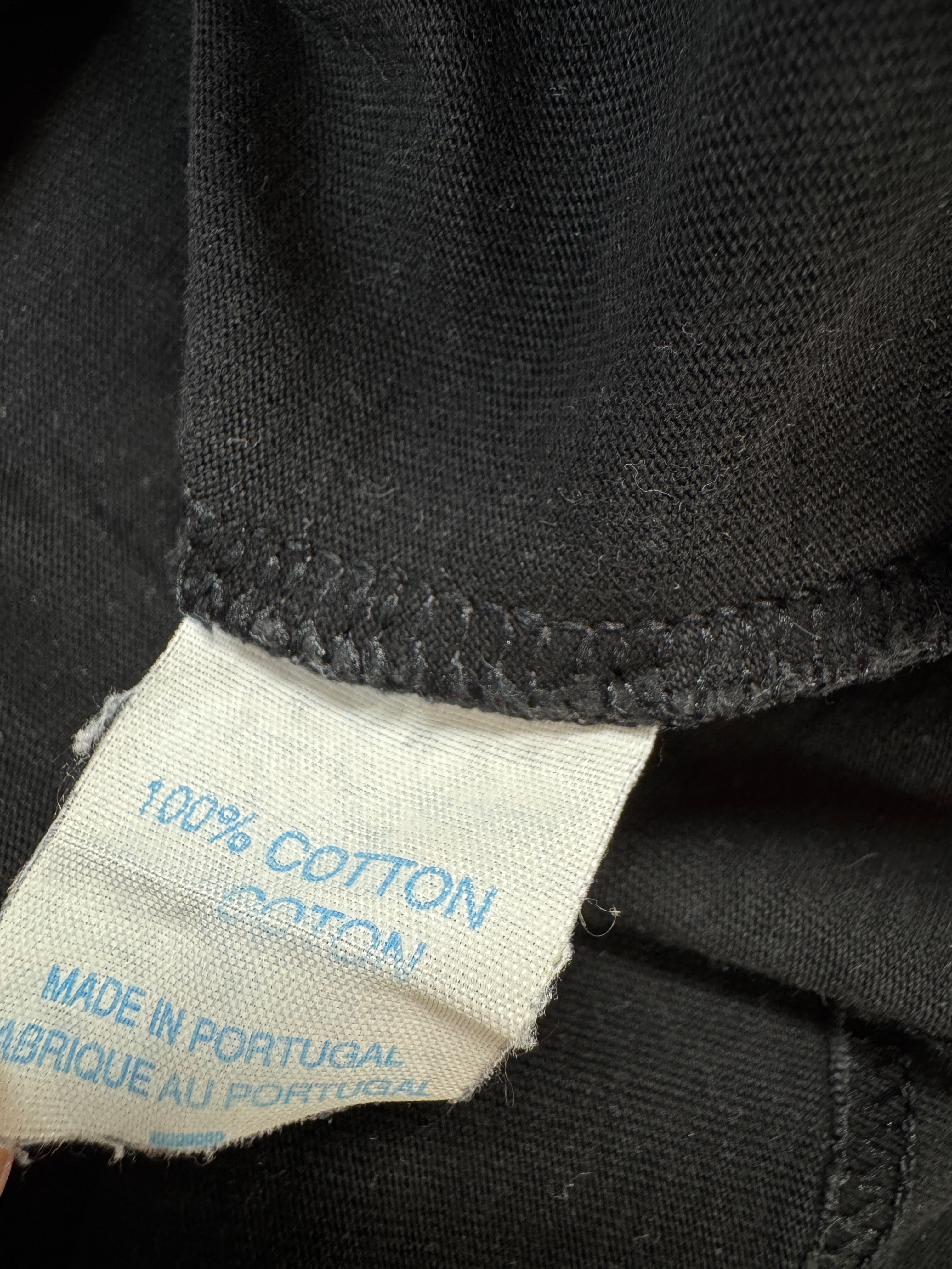 90s Reebok Blacktop Shirt Made In Portugal Schwarz