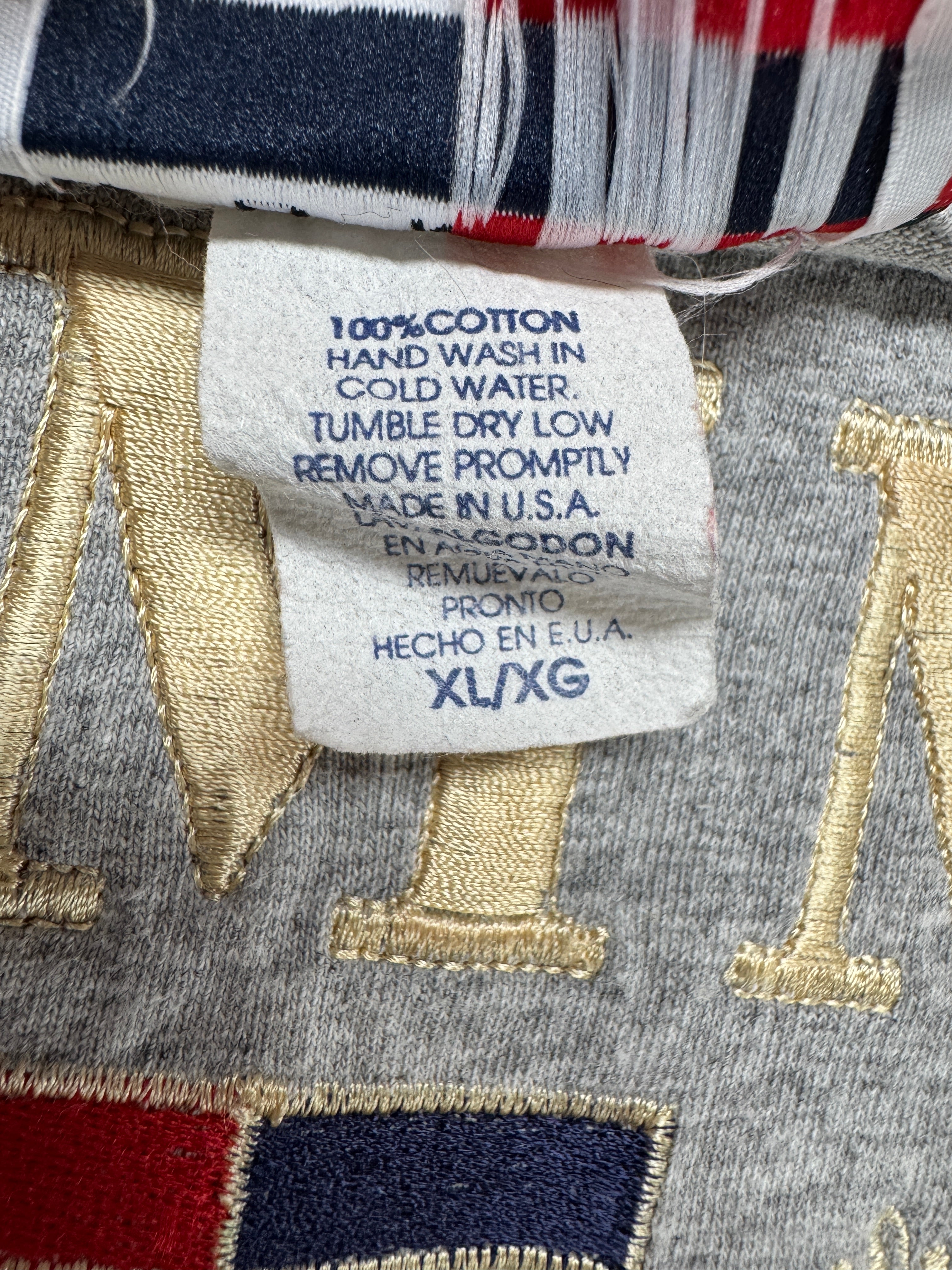 90s Tommy Hilfiger Shirt Spellout Made In USA Grau