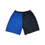 Vintage Shorts 90s Basketball Print "Up, up, and away" Schwarz Blau M-L