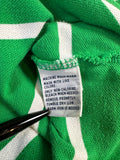Vintage Ralph Lauren Poloshirt Basic Gestreift Grün Weiß L