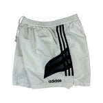 Vintage Adidas Shorts 90s Made In Portugal Weiß Schwarz L