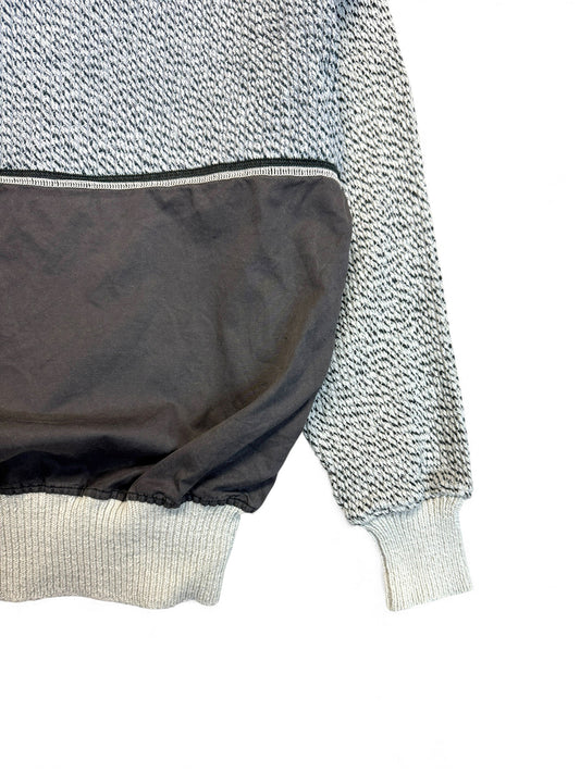 80s Giorgio Armani Strickpullover Schwarz Weiß 48 S