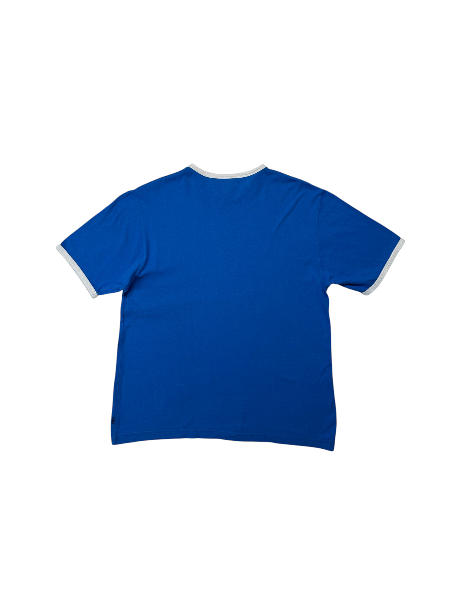 00s Umbro Ringer Shirt 'Timer' Blau