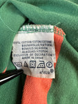 Ralph Lauren Poloshirt Custom Fit Gestreift Grün Orange M