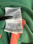 Ralph Lauren Poloshirt Custom Fit Gestreift Grün Orange M