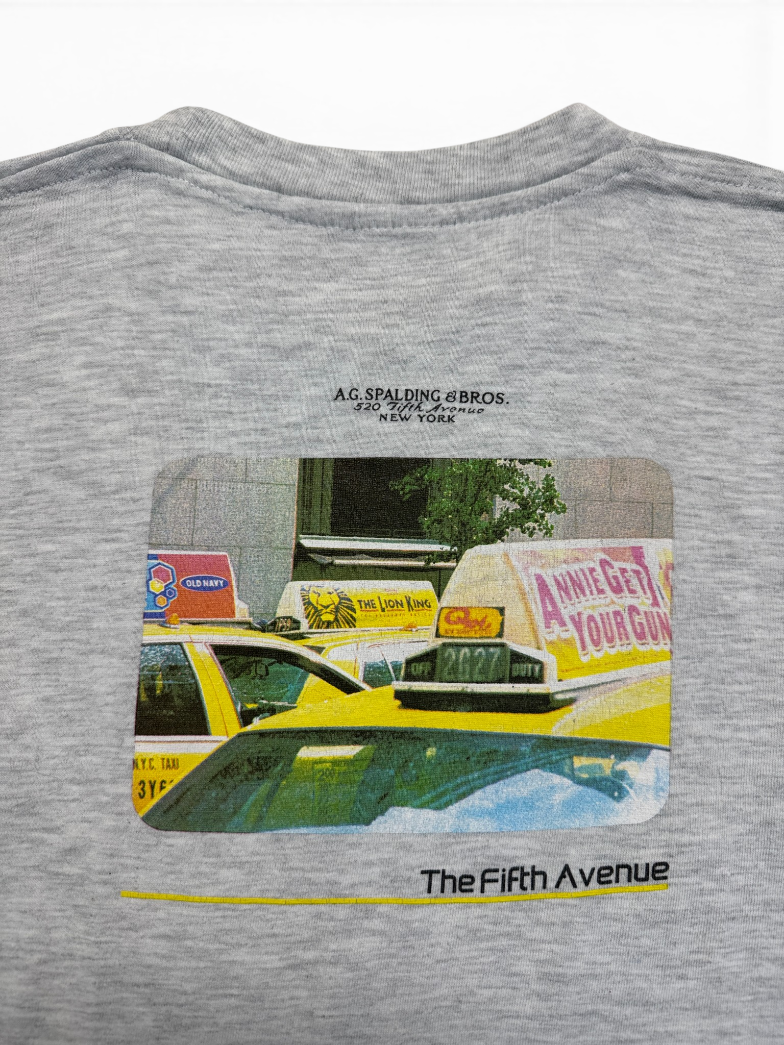 90s Spalding Shirt "The Fifth Avenue" Grau