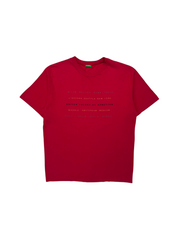 90s United Colors Of Benetton Shirt "Cities" Single Stitch Rot